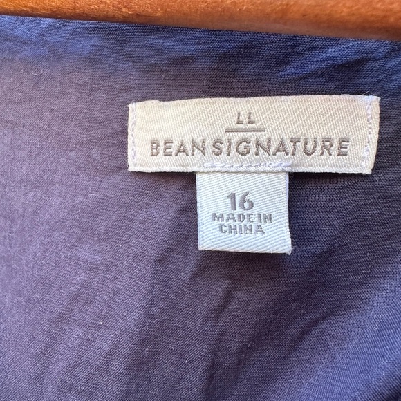 LL Bean Signature Dress womens 16 cotton - Picture 2 of 3